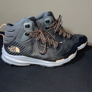 The North Face Fastpack in Black, Gray and Peach Sneaker Feel Hiking Boots